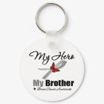 Brain Cancer My Hero My Brother Keychain