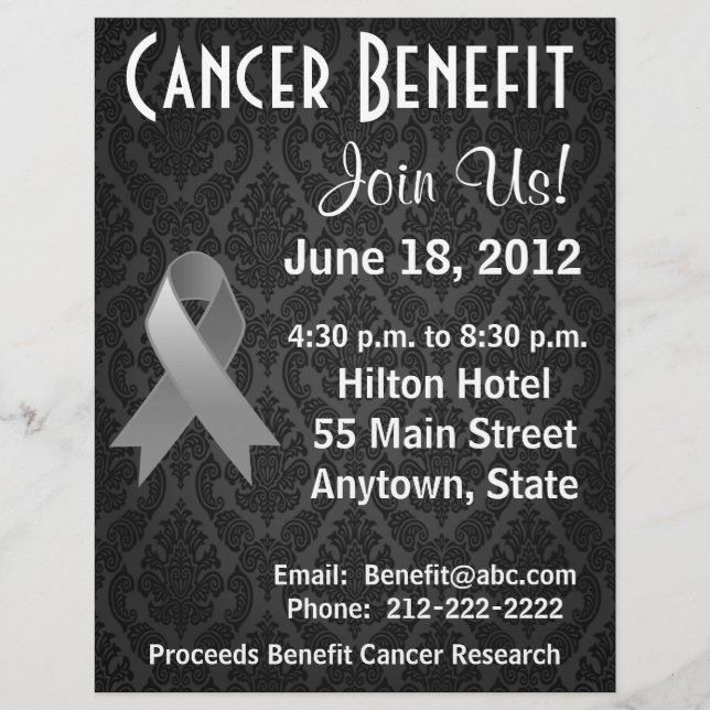 Brain Cancer Personalized Benefit Flyer (Front)