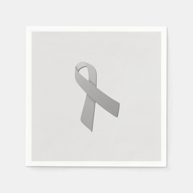 Brain Cancer Ribbon Napkins (Front)