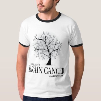 Brain Cancer Tree T-shirt by fightcancertees at Zazzle