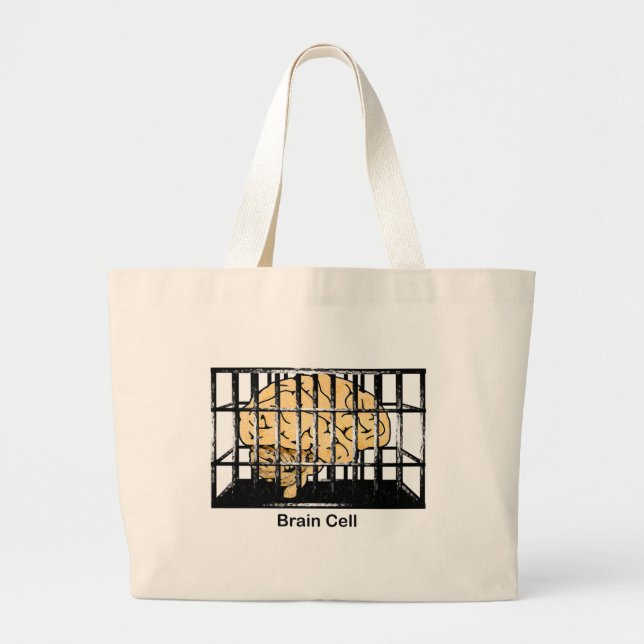 Brain Cell Large Tote Bag (Front)