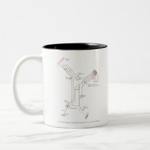 Brain Cell Neuron Synapse Anatomy Two-Tone Coffee Mug