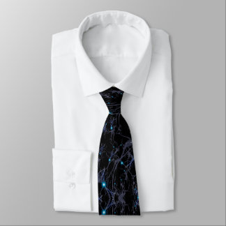 Brain cells. neurons neck tie