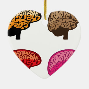 Brain Ceramic Ornament