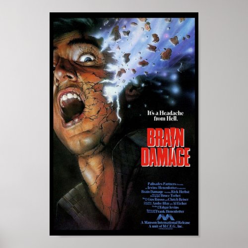 BRAIN DAMAGE POSTER