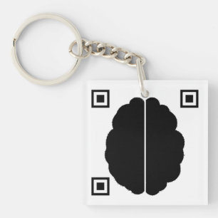 Brain Data Matrix Keychain