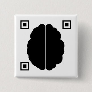 Brain Data Matrix Pinback Button