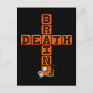 Brain Death Cross Postcard