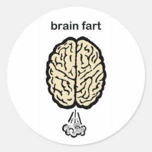 Brain Fart Classic Round Sticker