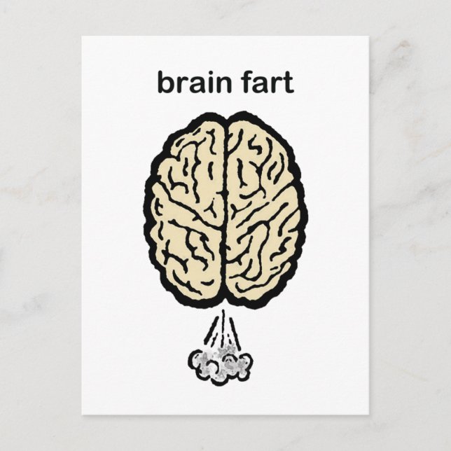 Brain Fart Postcard (Front)