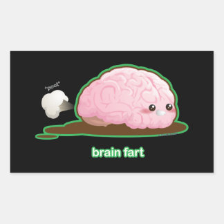 Brain Fart Stickers | Zazzle