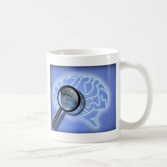 Brain fingerprint coffee mug (Right)