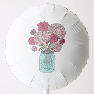 Brain Flower Bouquet Balloon