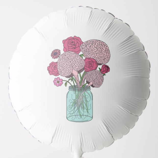 Brain Flower Bouquet Balloon (Front)