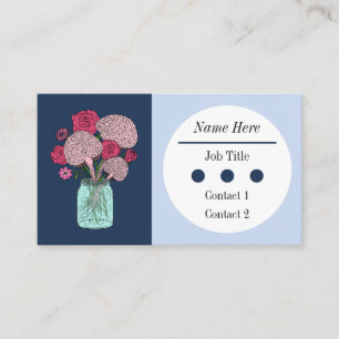 Brain Flower Bouquet Business Card