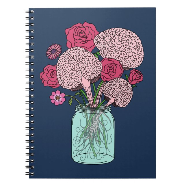 Brain Flower Bouquet Notebook (Front)