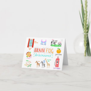Brain Fog Brainwaves Card