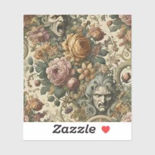 Brain Fog – Gothic Floral Sticker