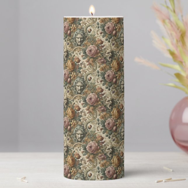 Brain Fog – Gothic Sanctum in Delirium Pillar Candle (In Situ)