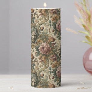 Brain Fog – Gothic Sanctum in Tapestry Pillar Candle