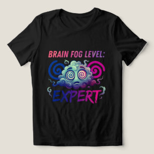 Brain Fog Level: Expert – Perimenopause Humor Tri-Blend Shirt