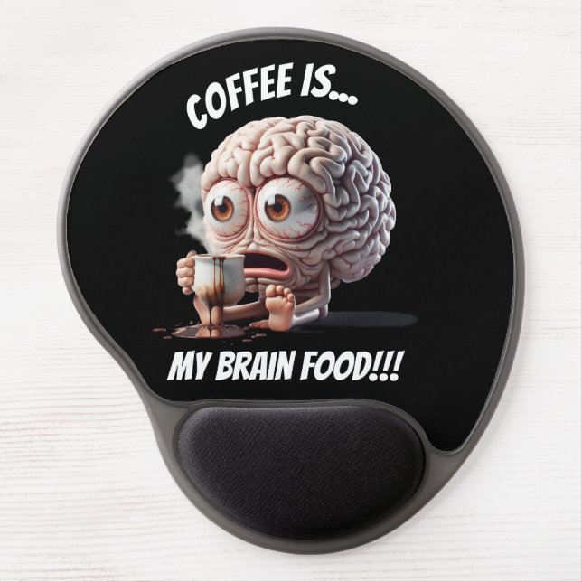 Brain Food Gel Mouse Pad (Front)