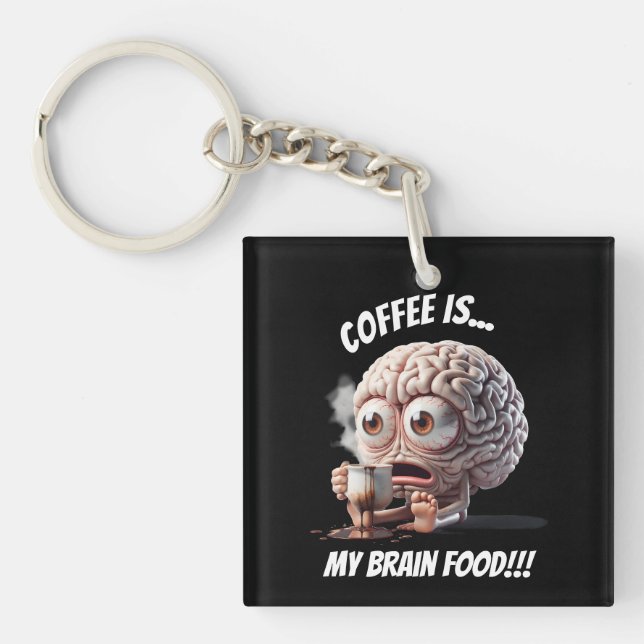 Brain Food Keychain (Front)