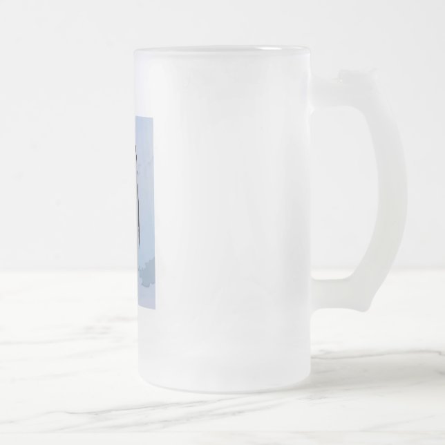 Brain Freeze 2 Frosted Glass Beer Mug (Right)