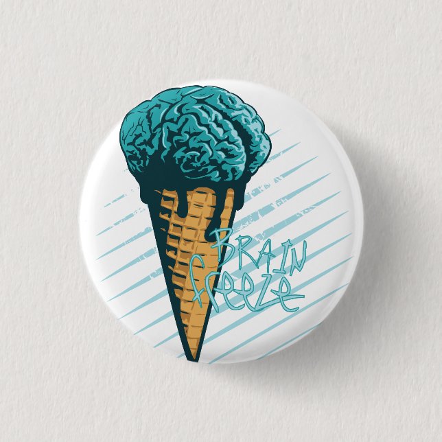 Brain Freeze Badge Button (Front)