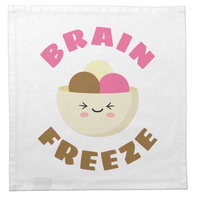 Brain Freeze Cloth Napkin (Front)