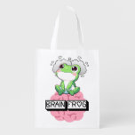 Brain Frog Grocery Bag