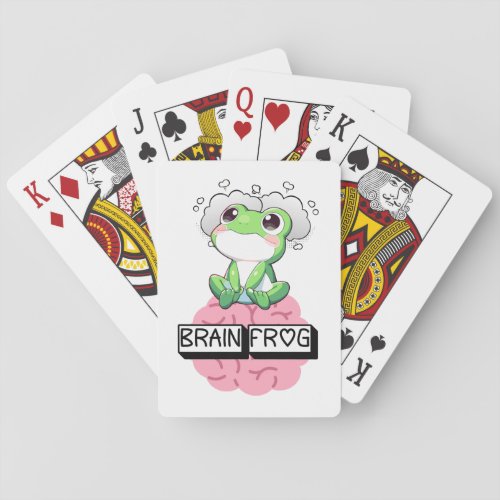 Brain Frog Playing Cards
