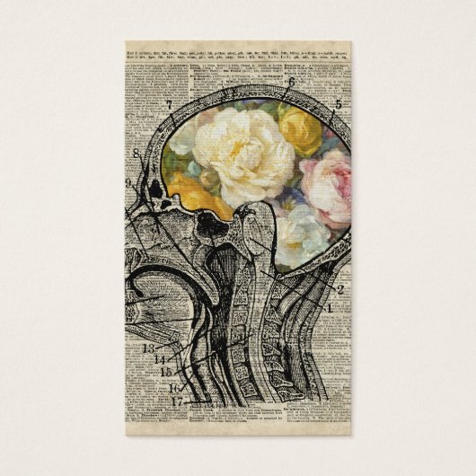 Brain Full Of Flowers,Nature Lover Dictionary Art (Front)