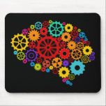 Brain Gears Mousepad<br><div class="desc">Brain Gears Design, showing mechanics is available for a variety of products. Text adding is optional.</div>
