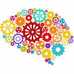 Brain Gears Photo Sculpture<br><div class="desc">Brain Gears Design, showing mechanics is available for a variety of products. Text adding is optional.</div>
