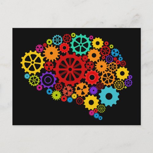 Brain Gears Postcard