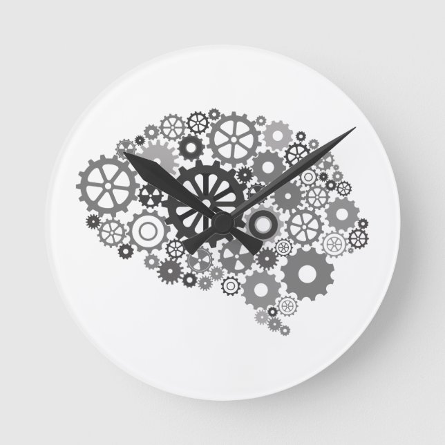 Brain Gears Wall Clock (Front)
