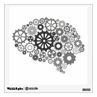 Brain Gears Wall Decal