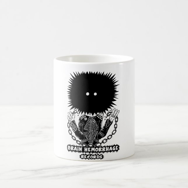 Brain Hemorrhage Records 2025 logo Coffee Mug (Center)