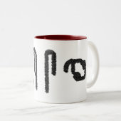Brain Hieroglyphics Two-Tone Coffee Mug (Front Right)