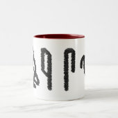 Brain Hieroglyphics Two-Tone Coffee Mug (Center)