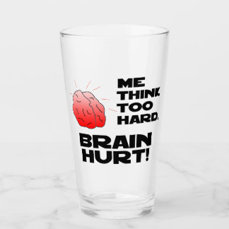 Brain Hurt Black Glass