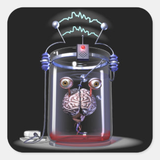 Brain in a Jar Stickers