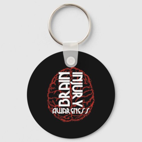 Brain Injury Awareness  Keychain