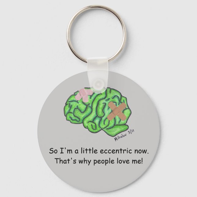 Brain injury awareness keychain (Front)