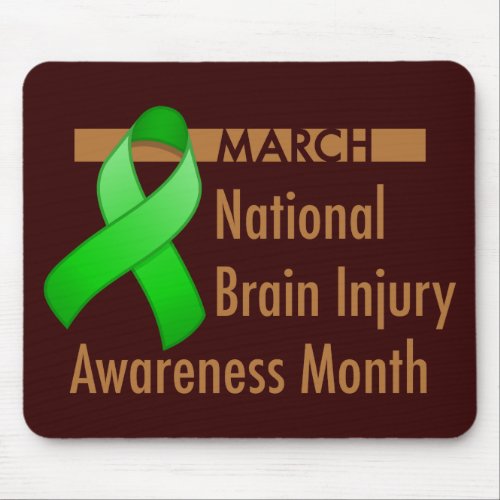Brain Injury Awareness Month Dark Mousead Mouse Pad