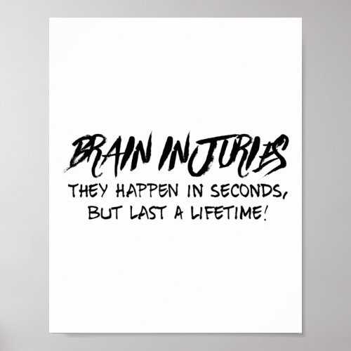 Brain Injury Awareness Tshirts Fancy  Poster