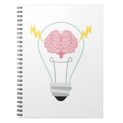 Brain Light Bulb Notebook
