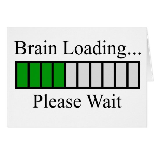 Brain Loading Bar Cards (Front Horizontal)