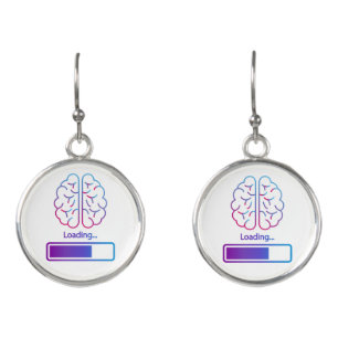 brain loading earrings